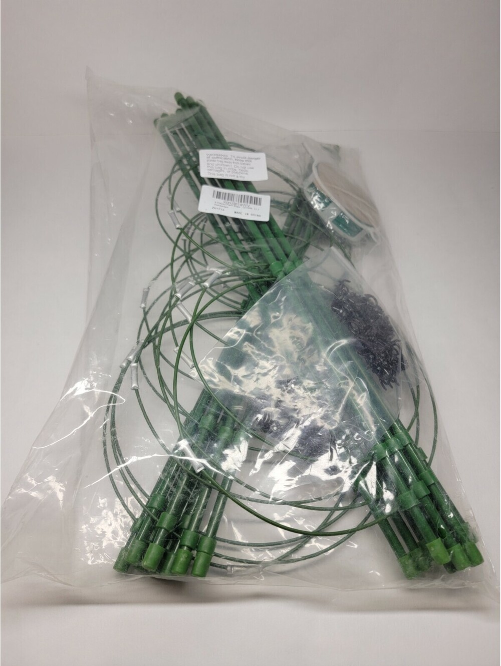 Trellis Support 17.7" Flowers Plants Cage Triple Plastic Pillar 6 pcs
